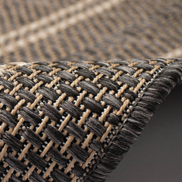 Trans Ocean Liora Manne Monaco Multi Border Area Rug - Stylish Indoor/Outdoor Design For Elegant Spaces Black Polypropylene Moc69628048