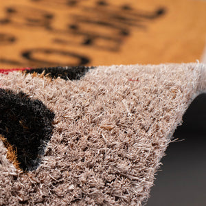 Trans Ocean Liora Manne Ho Ho Home Outdoor Mat - Cheerful Santa Coir Mat For Festive Entryways, 1'6" X 2'6" Natural Coir Ntr12201312