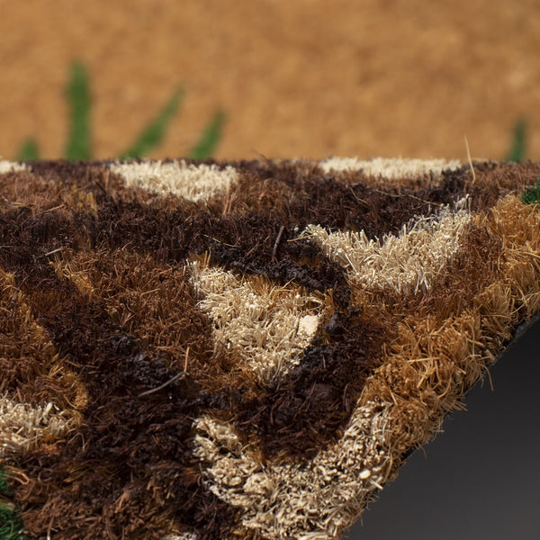 Trans Ocean Liora Manne Natura Pinecone Border Outdoor Mat - Charming Botanical Welcome For Your Home Entrance Natural Coir Ntr12253012