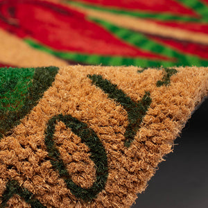 Trans Ocean Liora Wipe Your Mistletoes Outdoor Mat - Fun Coir Floor Decor With Festive Flip Flops, 1'6"X2'6" Natural Coir Ntr12253912