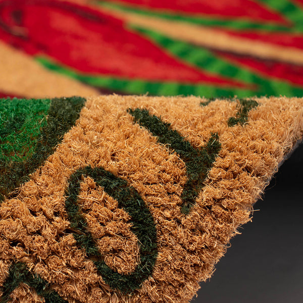 Trans Ocean Liora Wipe Your Mistletoes Outdoor Mat - Fun Coir Floor Decor With Festive Flip Flops, 1'6"X2'6" Natural Coir Ntr12253912