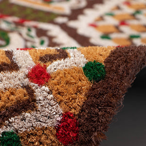 Trans Ocean Liora Manne Gingerbread House Welcome Mat – Festive Chocolate Coir For Cheerful Holiday Entryways Brown Coir Ntrf2254319