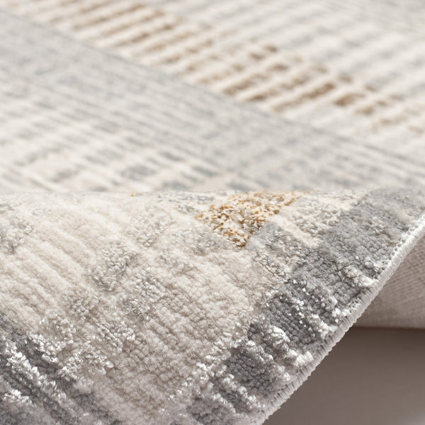 Trans Ocean Liora Manne Rialto Transitional Stripe Indoor Area Rug - Soft Texture & Elegant Design For Home Decor Natural Polyester Ral91689412