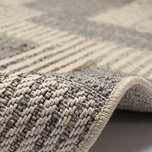 Trans Ocean Liora Manne Riviera Lines Area Rug - Contemporary Geometric Design For Indoor/Outdoor Spaces Natural Polypropylene Rvar8684512