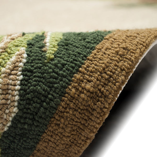 Trans Ocean Liora Manne Ravella Forest Border Indoor/Outdoor Area Rug - Botanical Pinecone Design For Any Space Natural Polypropylene,Acrylic Rvl46230712