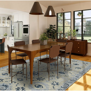 Amer Rugs Romania Hand-hooked Floral Area Rug In Luxurious Wool, Perfect For Stylish Home Décor And Comfort Light Blue Wool Rom20203