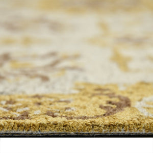 Amer Rugs Romania Hand-hooked Floral Area Rug In Luxurious Wool, Perfect For Stylish Home Décor And Comfort Gold Wool Rom30203