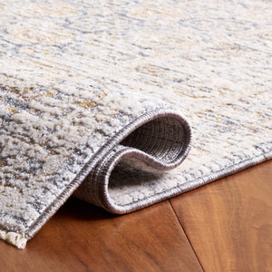 Safavieh Romance Low-Pile Ivory Runner With Grey-Brown Accents — Durable Power-Loomed Polyester Blend, Easy Care 2'-0" x 8'-0" ROM300F-28