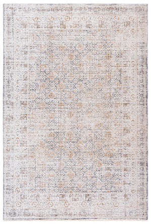 Safavieh Romance Low-Pile Ivory Runner With Grey-Brown Accents — Durable Power-Loomed Polyester Blend, Easy Care 2'-0" x 8'-0" ROM300F-28