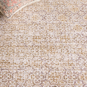 Safavieh Romance Ivory And Brown Low-Profile Area Rug — Power-Loomed Turkish Weave, Durable Stain-Resistant Elegance 2'-0" x 8'-0" ROM300T-28