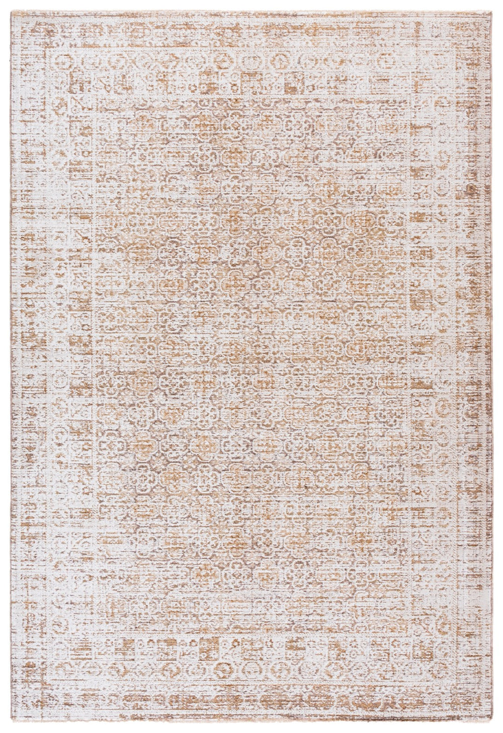 Safavieh Romance Luxurious Area Rug In Serene Shades For Modern And Traditional Decor - Crafted In Turkey Ivory ,Brown Polyester Pile Rom300t-8