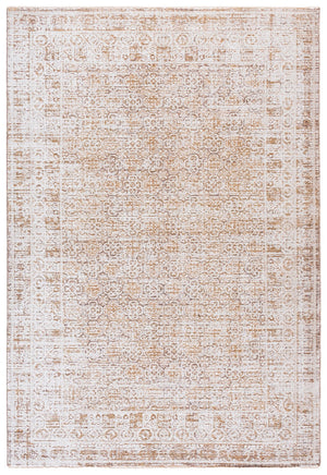 Safavieh Romance Ivory And Brown Low-Profile Area Rug — Power-Loomed Turkish Weave, Durable Stain-Resistant Elegance 2'-0" x 8'-0" ROM300T-28
