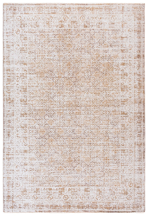Safavieh Romance Ivory And Brown Low-Profile Area Rug — Power-Loomed Turkish Weave, Durable Stain-Resistant Elegance 2'-0" x 8'-0" ROM300T-28
