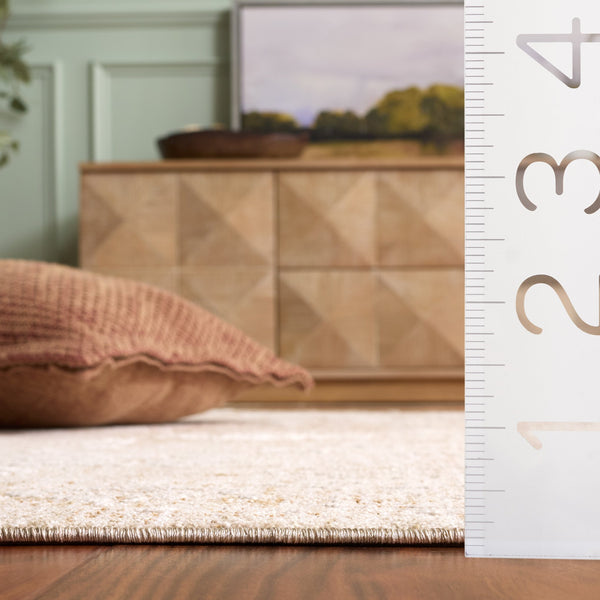 Safavieh Romance Neutral Beige & Ivory Runner Rug — Power-Loomed Turkish Polyester Pile For Soft Durability 2'-0" x 8'-0" ROM310B-28