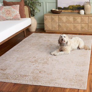 Safavieh Romance Neutral Beige & Ivory Runner Rug — Power-Loomed Turkish Polyester Pile For Soft Durability 2'-0" x 8'-0" ROM310B-28