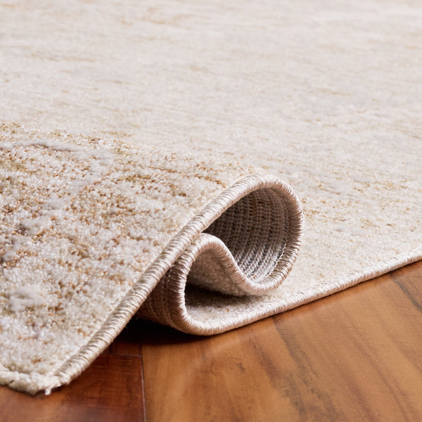Safavieh Romance Neutral Beige & Ivory Runner Rug — Power-Loomed Turkish Polyester Pile For Soft Durability 2'-0" x 8'-0" ROM310B-28
