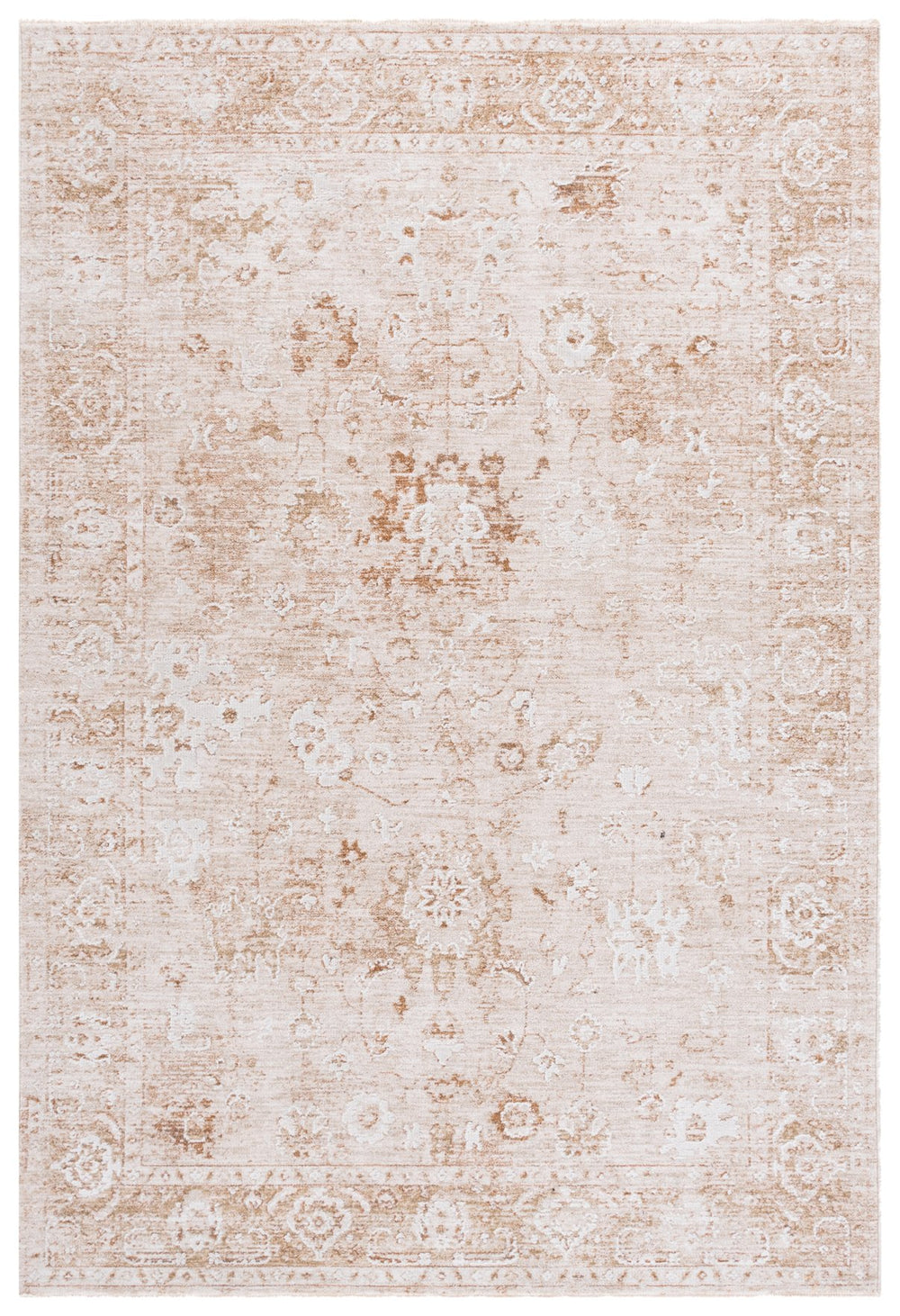 Safavieh Romance Elegant Beige & Ivory Area Rug — Power-Loomed Turkish Traditional Motif, Durable Low Pile 9'-0" x 12'-0" ROM310B-9
