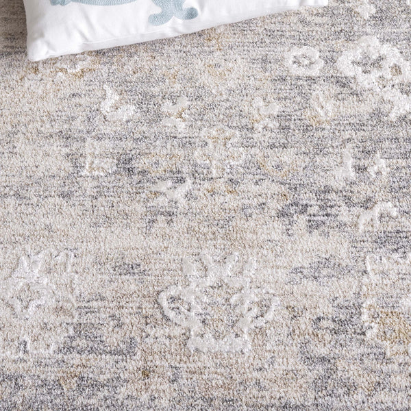 Safavieh Romance Medium Rectangle Area Rug - Grey & Ivory, 5'3" X 7'6", Stylish Transitional Design, Durable Comfort Grey ,Ivory Polyester Pile Rom310f-5