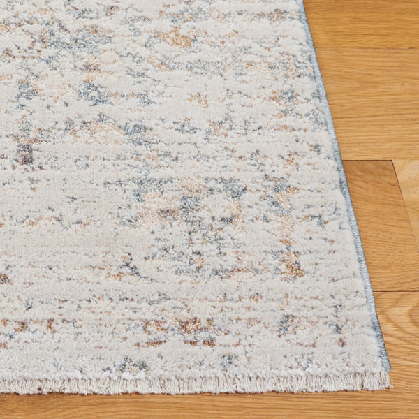 Safavieh Romance Blue Beige Ivory Runner — Low-Profile Durable Power-Loomed Hallway Rug, Transitional Style 2'-0" x 8'-0" ROM312M-28
