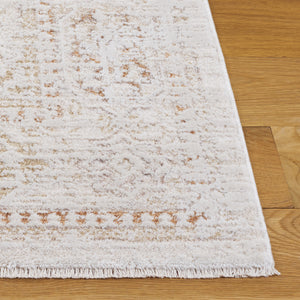Safavieh Romance Ivory Beige Transitional Runner Rug - Low-Profile 1/4" Pile, Power-Loomed Turkish Durability 2'-0" x 8'-0" ROM314A-28