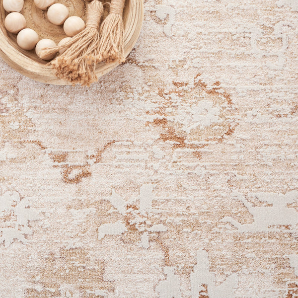 Safavieh Romance Large Ivory Beige-Rust Area Rug — Timeless Neutral Grounding Piece, Low-Profile Durable Pile 9'-0" x 12'-0" ROM316A-9