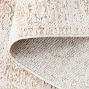 Safavieh Romance Large Ivory Beige-Rust Area Rug — Timeless Neutral Grounding Piece, Low-Profile Durable Pile 9'-0" x 12'-0" ROM316A-9