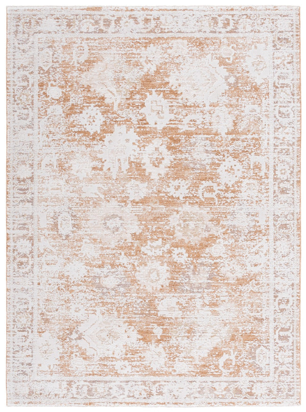 Safavieh Romance Transitional Area Rug - Timeless Elegance For Living Spaces With Vintage Charm & Durability Rust ,Beige Ivory Polyester Pile Rom316p-8