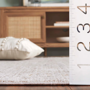Safavieh Romance Low-Profile Taupe And Ivory Area Rug — Transitional Power-Loomed Turkish Design, Durable Comfort 9'-0" x 12'-0" ROM318E-9