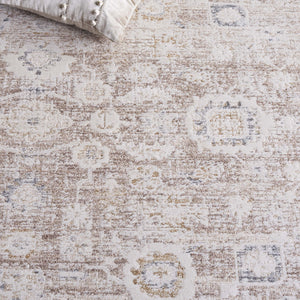 Safavieh Romance Low-Profile Taupe And Ivory Area Rug — Transitional Power-Loomed Turkish Design, Durable Comfort 9'-0" x 12'-0" ROM318E-9