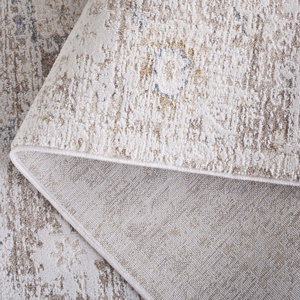 Safavieh Romance Turkish Taupe & Ivory Runner Rug — Modern Pattern-Free Design, Soft Polyester Pile For Hallways 2'-0" x 8'-0" ROM318E-28