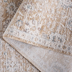 Safavieh Romance Runner In Beige And Ivory Tones, Low-Profile Durable Pile, Transitional Elegance For Halls 2'-0" x 8'-0" ROM320B-28