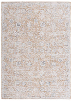 Safavieh Romance Neutral Beige Ivory Area Rug — Low-Profile Soft Polyester Pile, Power-Loomed Transitional Elegance 5'-3" x 7'-6" ROM320B-5