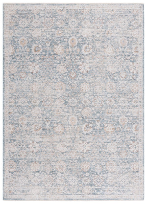 Safavieh Romance Transitional Blue And Ivory Area Rug — Turkish Power-Loomed Polyester, Soft Durable Anchor 9'-0" x 12'-0" ROM320M-9
