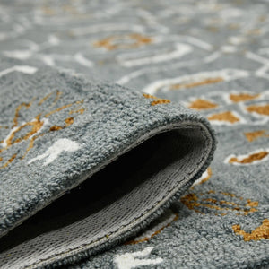 Amer Rugs Romania Hand-hooked Floral Area Rug In Luxurious Wool, Perfect For Stylish Home Décor And Comfort Orange,Gray Wool Rom50203