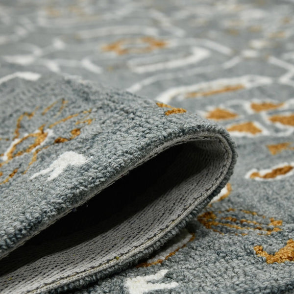 Amer Rugs Romania Hand-hooked Floral Area Rug In Luxurious Wool, Perfect For Stylish Home Décor And Comfort Orange,Gray Wool Rom50203