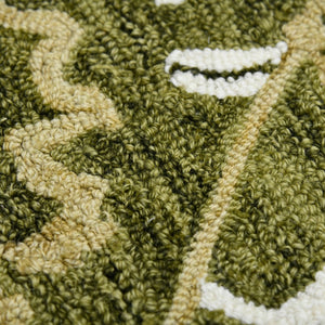 Amer Rugs Romania Hand-hooked Floral Area Rug In Luxurious Wool, Perfect For Stylish Home Décor And Comfort Olive Green Wool Rom60203