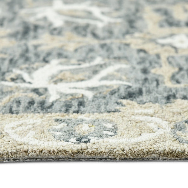 Amer Rugs Romania Hand-hooked Floral Area Rug In Luxurious Wool, Perfect For Stylish Home Décor And Comfort Gray Wool Rom70203