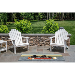 Trans Ocean Liora Manne Frontporch Are We Bear Yet? Fun Indoor/Outdoor Rug With Playful Canoeing Bears Design Blue Polyester,Acrylic Ftpr5189203