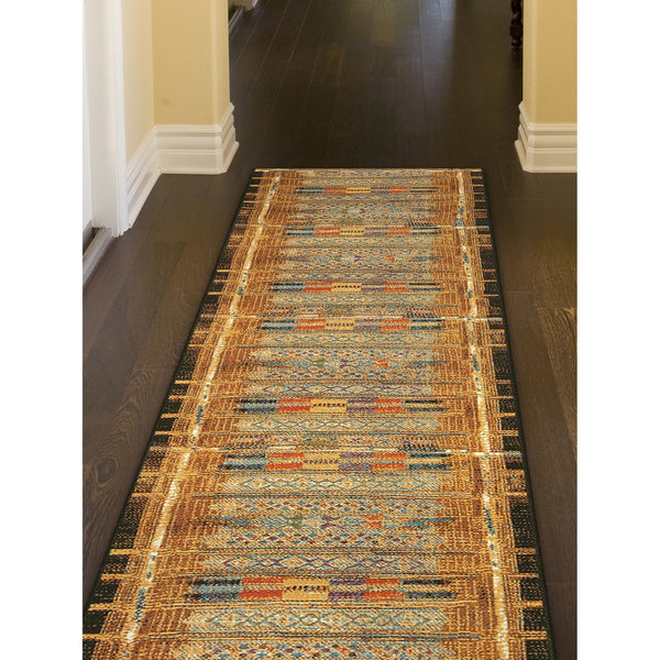 Trans Ocean Liora Manne Marina Tribal Stripe Indoor/Outdoor Pillow - Vibrant Geometric Accent For Any Space Gold Polypropylene,Polyester Mnar8805709