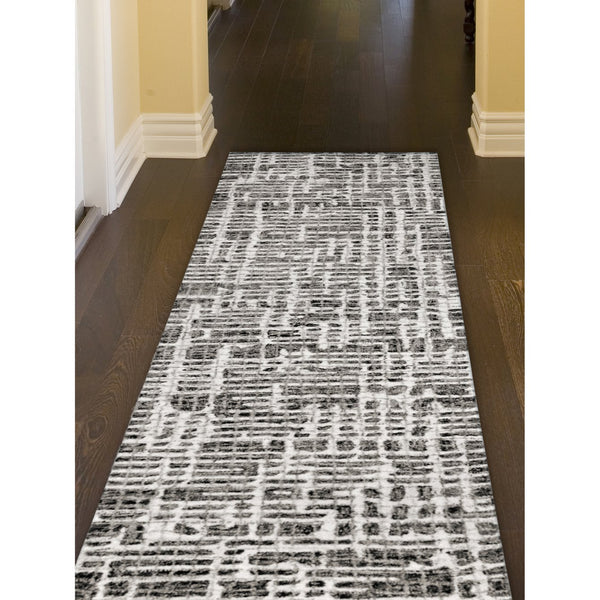 Trans Ocean Liora Manne Savannah Grid Indoor Area Rug - Chic Hand-tufted Wool Design For Modern Living Spaces Grey Wool Pile Svhr8951247