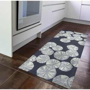 Trans Ocean Liora Handmade Coastal Area Rug - Durable Synthetic Blend With Beach-inspired Design For Any Space Navy Polyester,Acrylic Capr5175633