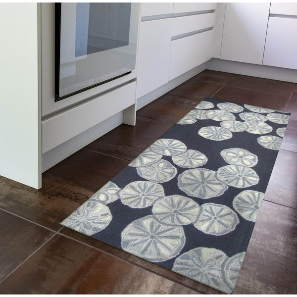 Trans Ocean Liora Handmade Coastal Area Rug - Durable Synthetic Blend With Beach-inspired Design For Any Space Navy Polyester,Acrylic Capr5175633