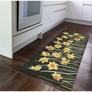 Trans Ocean Liora Manne Frontporch Daffodil Indoor/Outdoor Area Rug - Vibrant Floral Design For Any Space Green Polyester,Acrylic Ftpr5456006