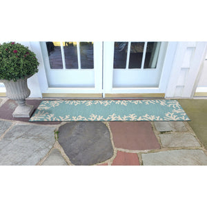 Trans Ocean Liora Manne Capri Coastal Indoor/Outdoor Area Rug - Vibrant Tropical Design For Any Space Blue Polyester,Acrylic Capr5162004