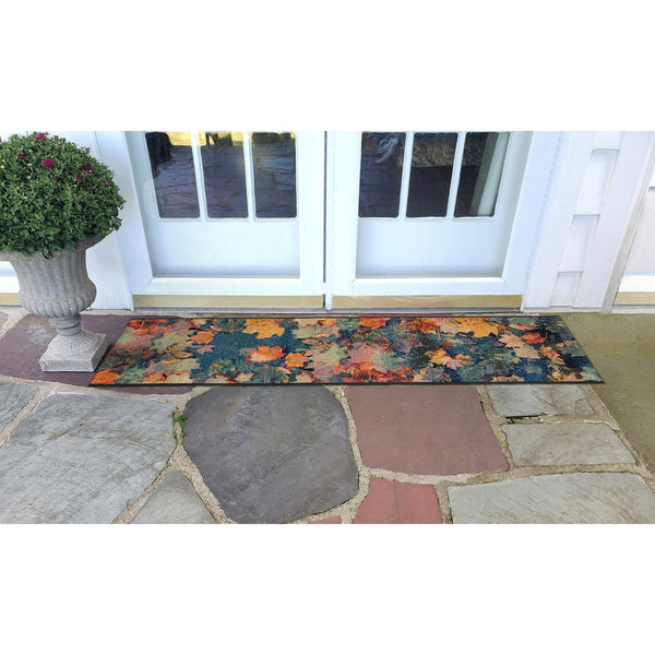 Trans Ocean Liora Manne Marina Fall In Love Area Rug - Vibrant Botanical Design For Indoor & Outdoor Spaces Multi Polypropylene,Polyester Mnar8808344