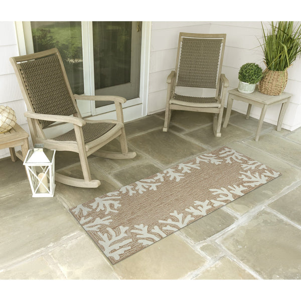 Trans Ocean Liora Manne Capri Coastal Indoor/Outdoor Area Rug - Vibrant Tropical Design For Any Space Natural Polyester,Acrylic Capr5162012