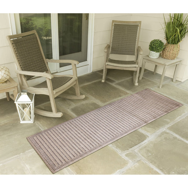 Trans Ocean Liora Manne Malibu Indoor/Outdoor Area Rug - Stylish Geometric Design For Any Space, Versatile Use Natural Polypropylene,Polyester Maur8822312