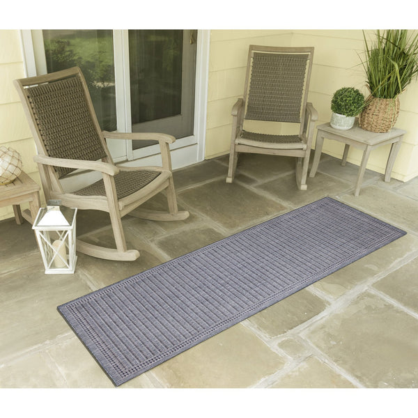 Trans Ocean Liora Manne Malibu Indoor/Outdoor Area Rug - Stylish Geometric Design For Any Space, Versatile Use Navy Polypropylene,Polyester Maur8822333