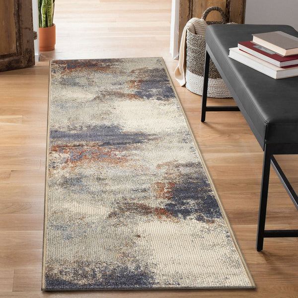 Trans Ocean Liora Manne Ariana Mystic Indoor Area Rug - Contemporary Abstract Design For Modern Spaces Blue Polypropylene Arnr8923503
