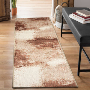 Trans Ocean Liora Manne Ariana Mystic Indoor Area Rug - Contemporary Abstract Design For Modern Spaces Rust Polypropylene Arnr8923517